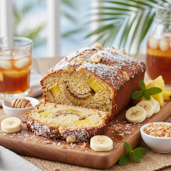Tropical Delight Pineapple Banana Bread recipe