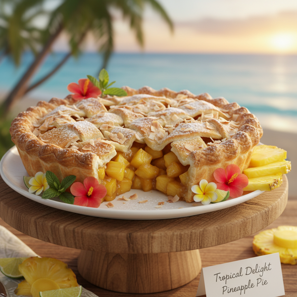 Tropical Delight Pineapple Pie recipe