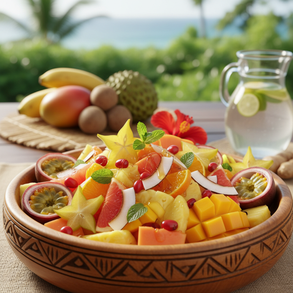 Tropical Delight: West African Fruit Medley recipe