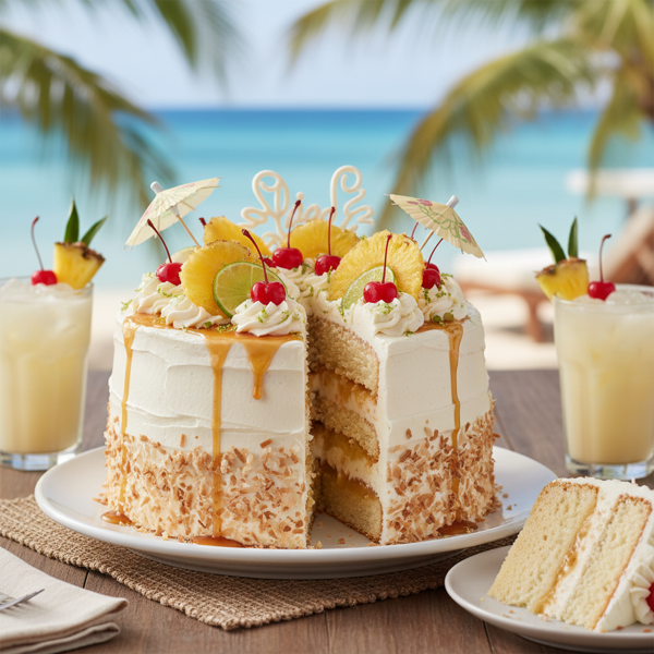 Tropical Dream Pina Colada Cake recipe