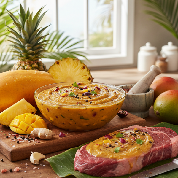 Tropical Fruit Meat Tenderizer Paste recipe
