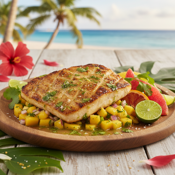 Tropical Grilled Mahi Mahi with Citrus-Cilantro Marinade recipe