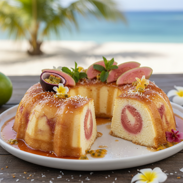 Tropical Guava Cheesecake Flan recipe