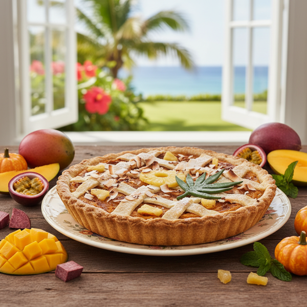 Tropical Harvest Pumpkin and Sweet Potato Pie recipe