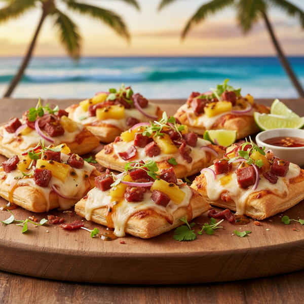 Tropical Hawaiian Delight Pizza Bites recipe
