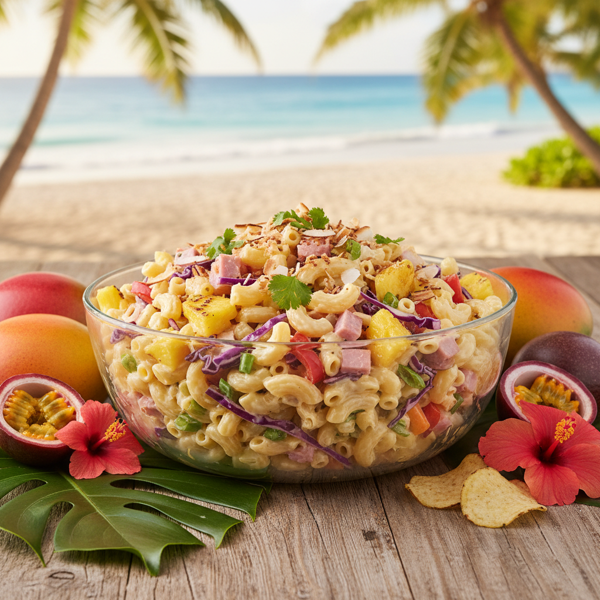 Tropical Hawaiian Macaroni Salad recipe