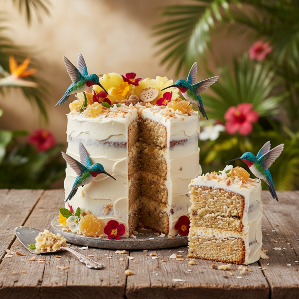 Tropical Hummingbird Delight Cake recipe
