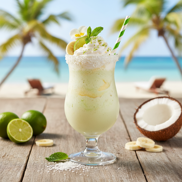 Tropical Key Lime Banana Bliss Smoothie recipe