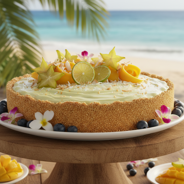 Tropical Key Lime Delight Pie recipe