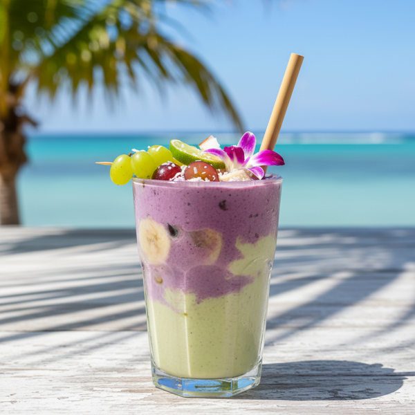 Tropical Key Lime & Grape Bliss Smoothie recipe