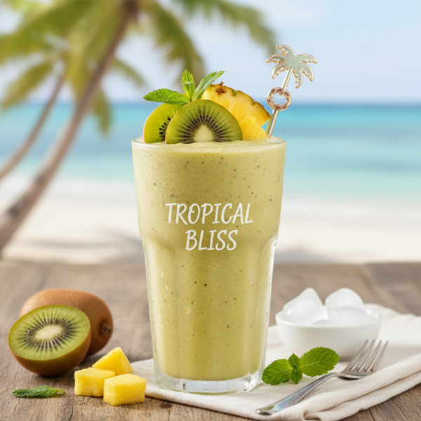 Tropical Kiwi-Pineapple Bliss Smoothie recipe