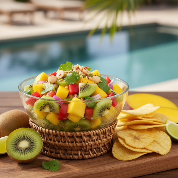 Tropical Kiwi Mango Salsa Delight recipe