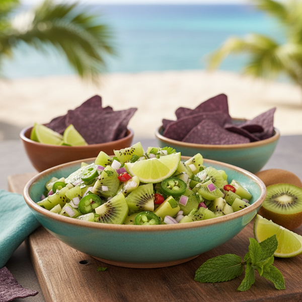 Tropical Kiwi and Tomatillo Salsa recipe