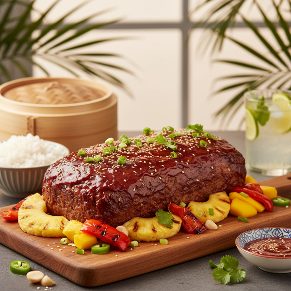 Tropical Korean BBQ Meatloaf Delight recipe
