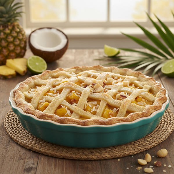 Tropical Lattice Pineapple Pie recipe