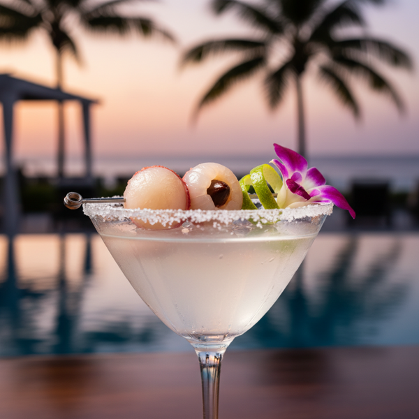 Tropical Lychee Bliss Martini recipe