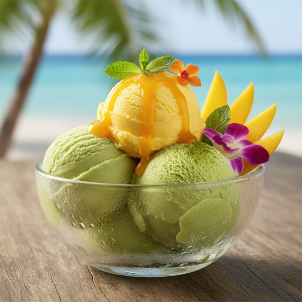 Tropical Mango-Green Tea Sorbet recipe