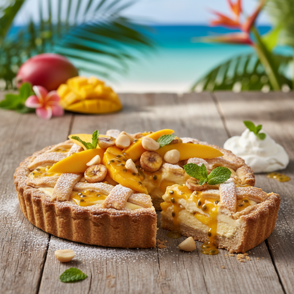 Tropical Mango Banana Bliss Pie recipe