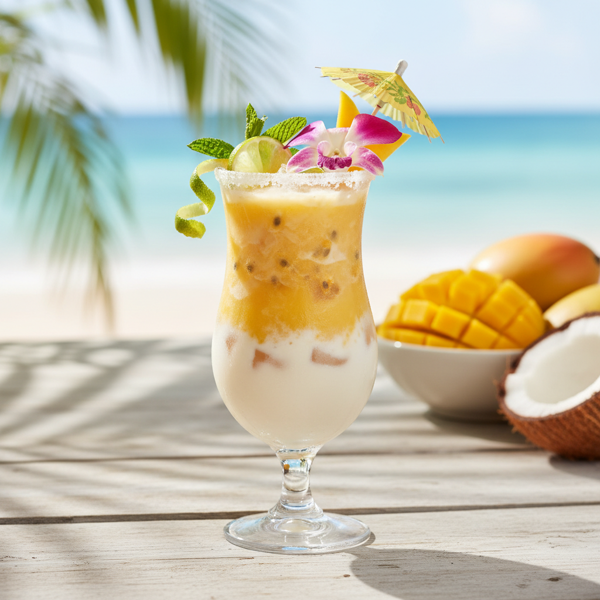 Tropical Mango Bliss Mocktail recipe