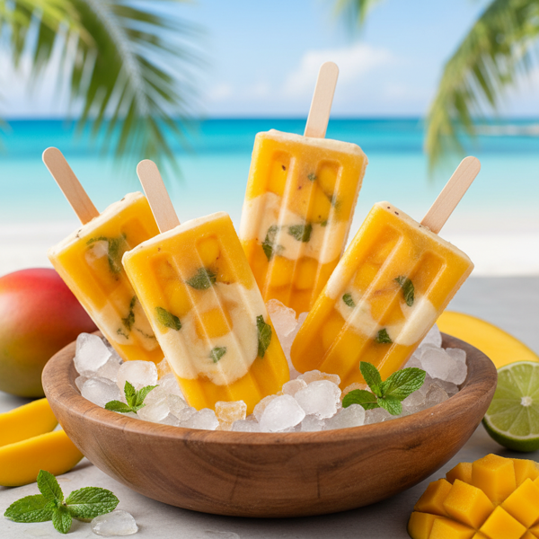 Tropical Mango Bliss Popsicles recipe