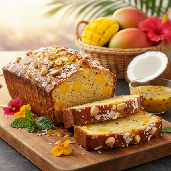 Tropical Mango Bread Loaf recipe