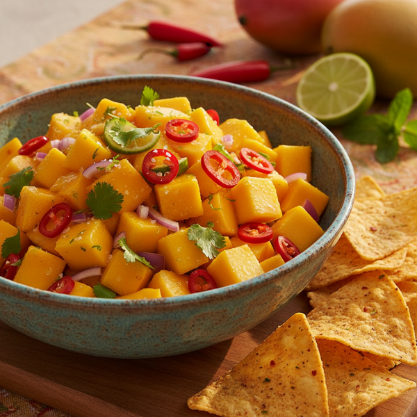 Tropical Mango Chili Salsa Delight recipe