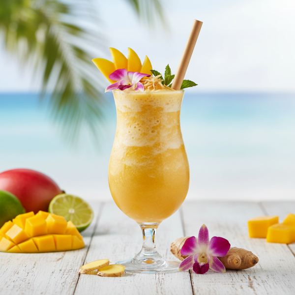 Tropical Mango Ginger Bliss Smoothie recipe