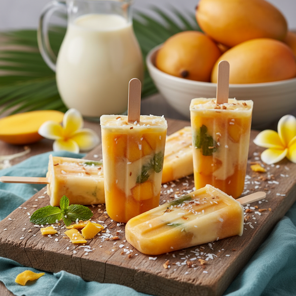 Tropical Mango Lassi Popsicles recipe