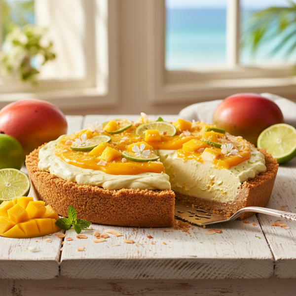 Tropical Mango Lime Dream Pie recipe