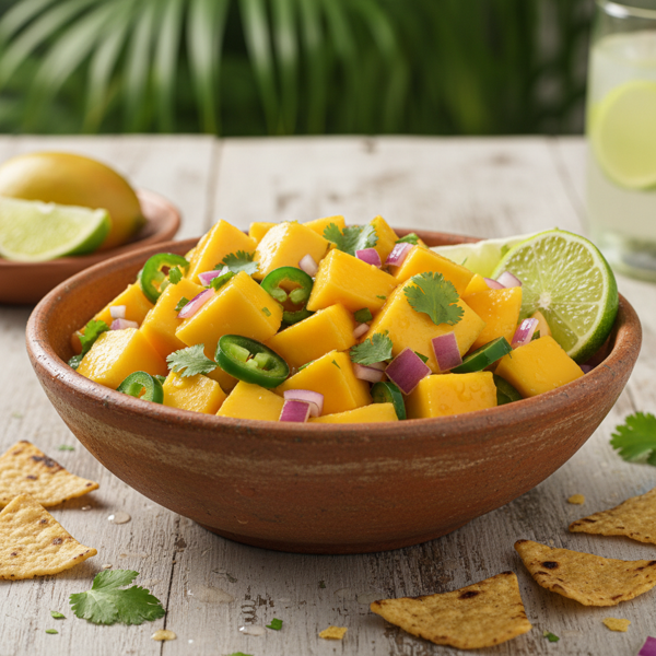 Tropical Mango Lime Salsa recipe