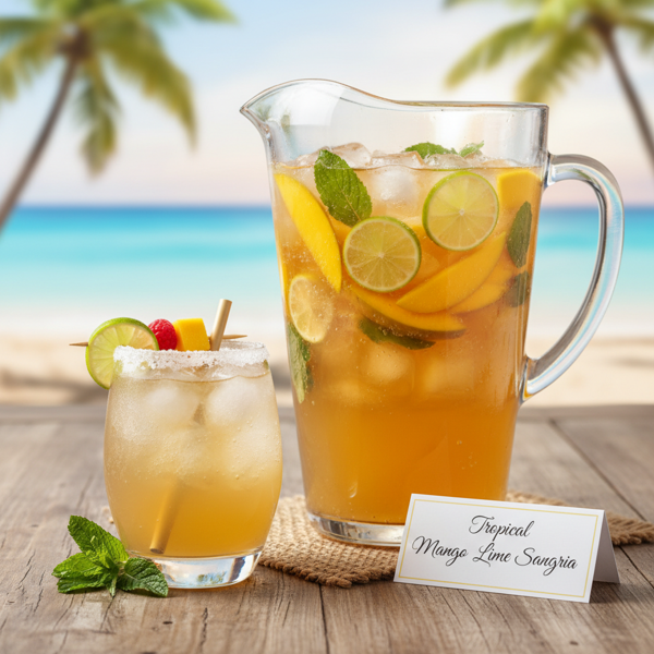 Tropical Mango Lime Sangria recipe