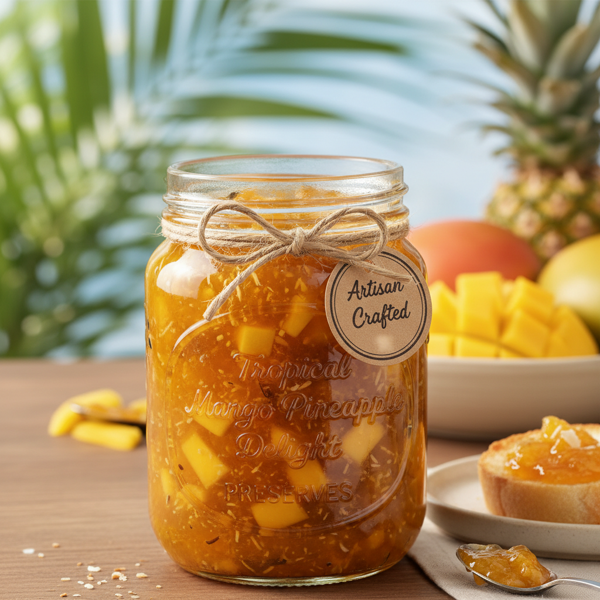 Tropical Mango Pineapple Delight Preserves recipe