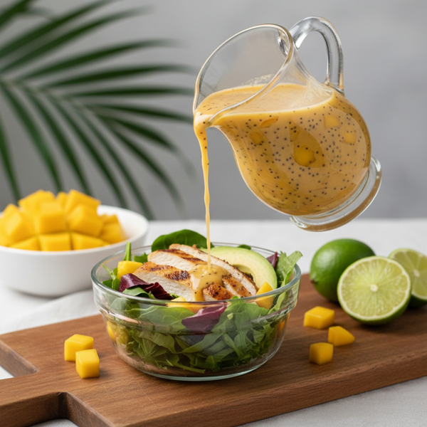 Tropical Mango Poppy Seed Vinaigrette recipe