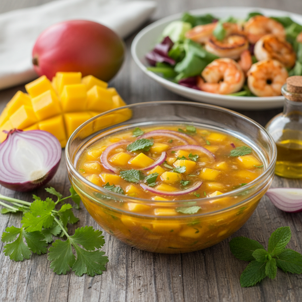 Tropical Mango & Onion Vinaigrette recipe