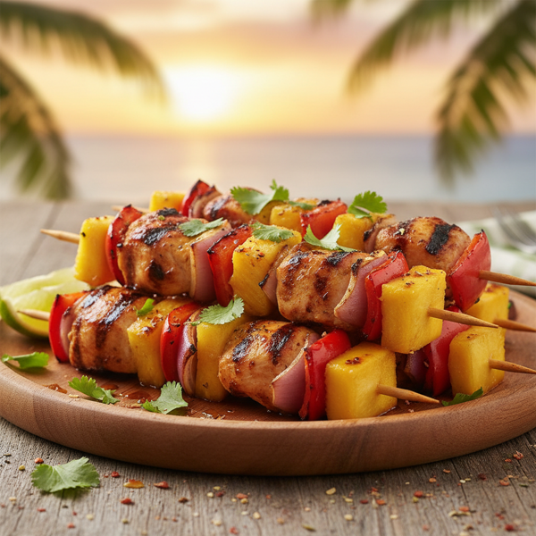 Tropical Medley Grilled Kabobs recipe