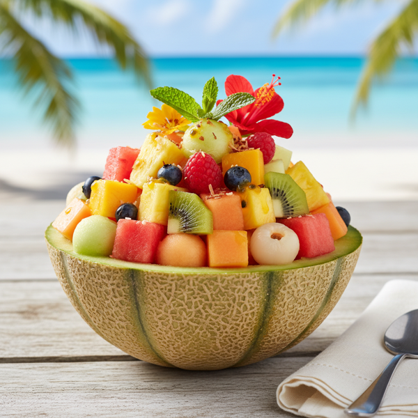 Tropical Melon Bowl Salad recipe