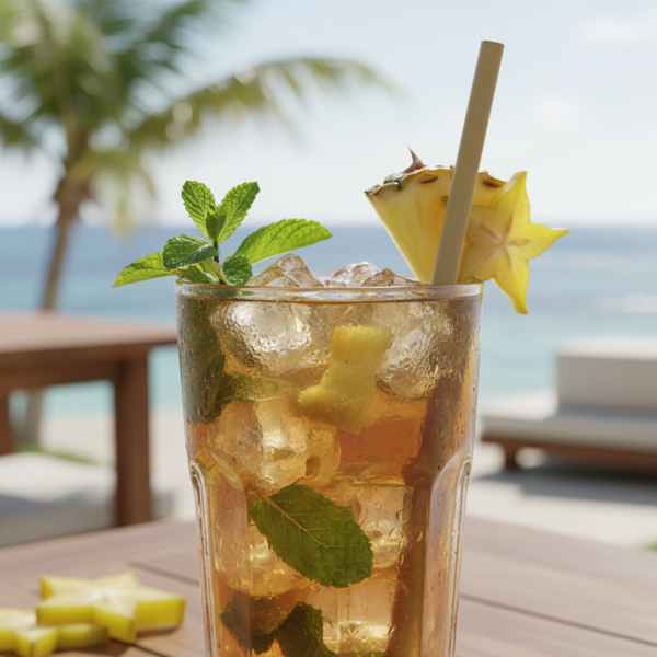 Tropical Mint Pineapple Iced Tea recipe