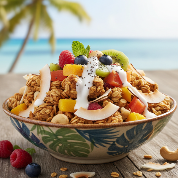 Tropical Nut & Coconut Granola Delight recipe