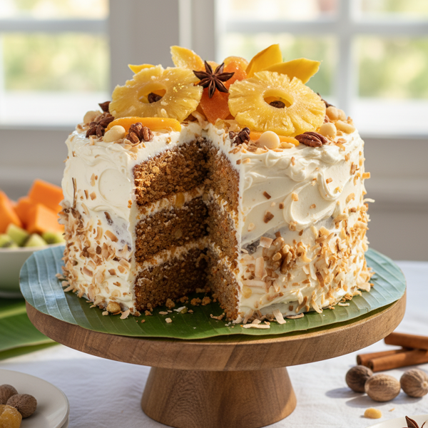 Tropical Nutty Carrot Cake Delight recipe