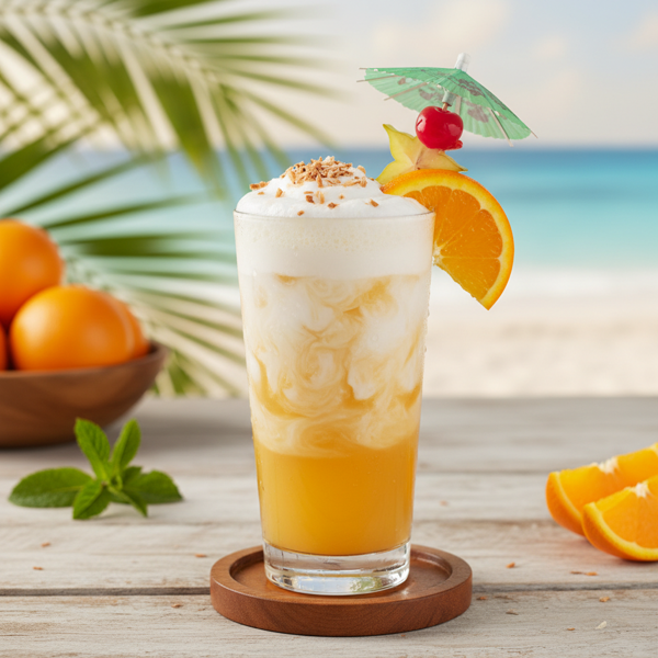 Tropical Orange Coconut Fizz recipe