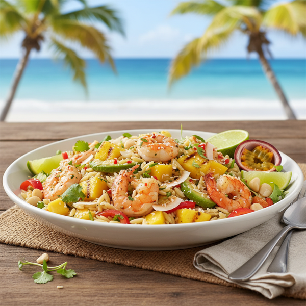 Tropical Orzo Bliss Salad recipe