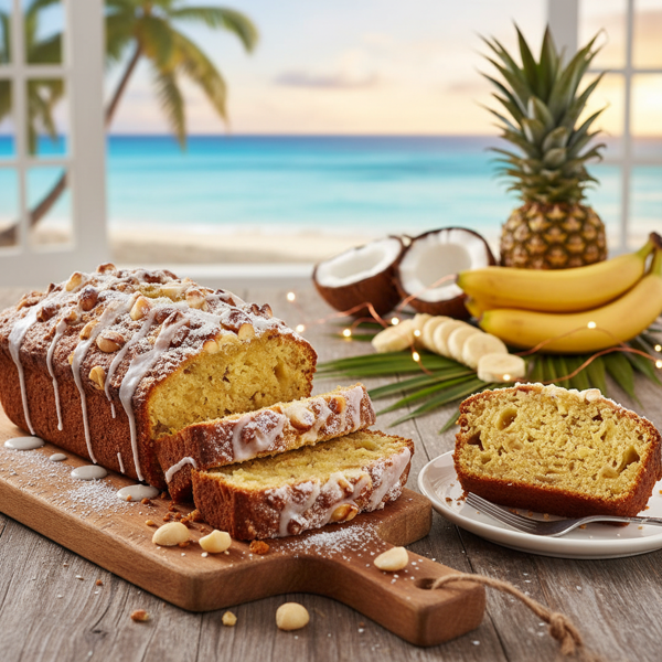 Tropical Paradise Banana-Pineapple Nut Loaf recipe