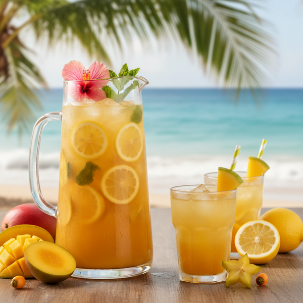 Tropical Paradise Mango Lemonade recipe