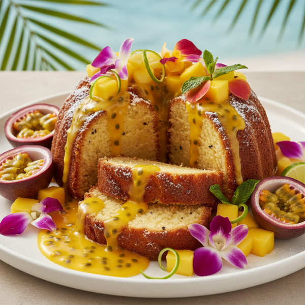 Tropical Passionfruit Pound Cake Delight recipe