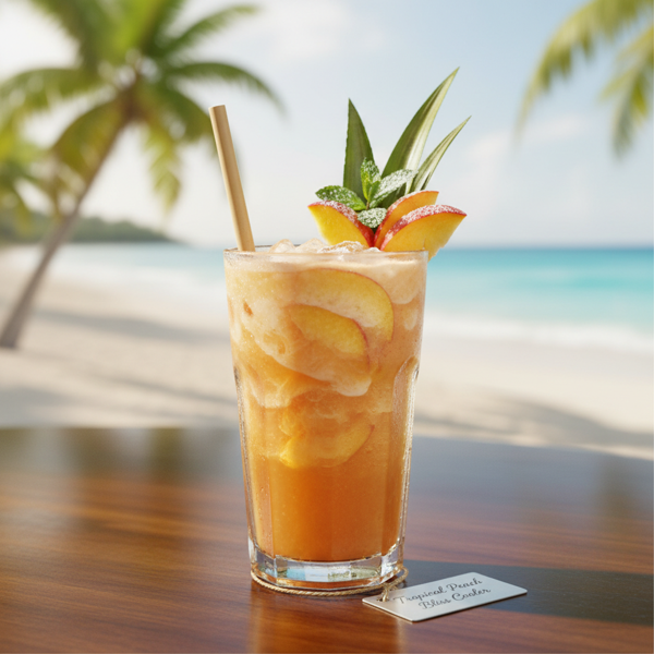 Tropical Peach Bliss Cooler recipe