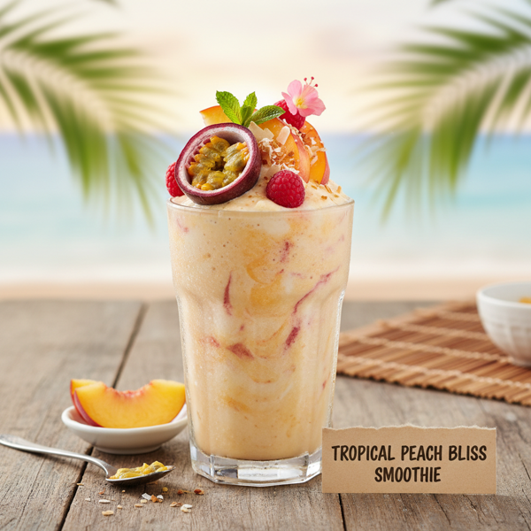 Tropical Peach Bliss Smoothie recipe