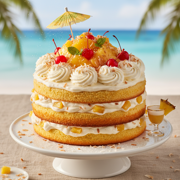 Tropical Pina Colada Cake Delight recipe