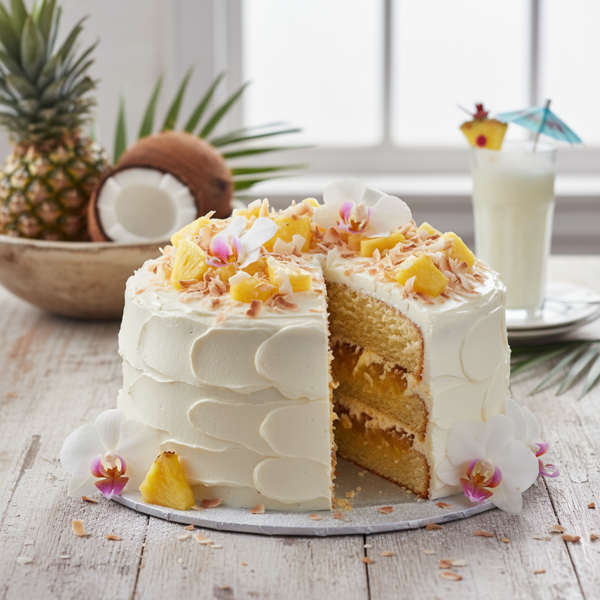 Tropical Pineapple Bliss Cake recipe