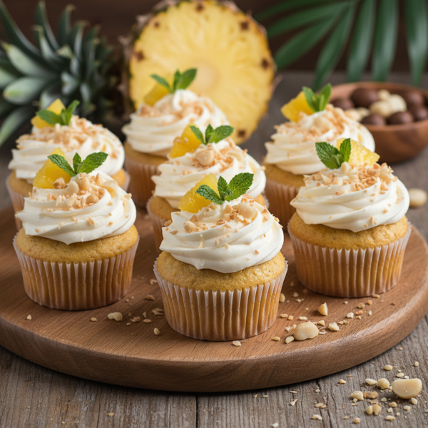Tropical Pineapple Bliss Cupcakes recipe
