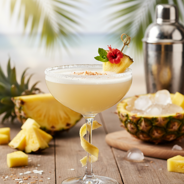 Tropical Pineapple Bliss Martini recipe